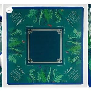Evergreen Mahjong Mat Green Botanical